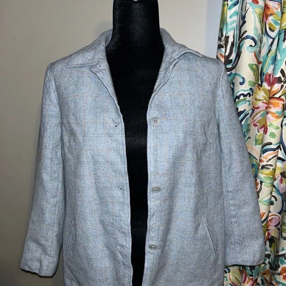 Lands’ End Wool 4 Button Lined Jacket